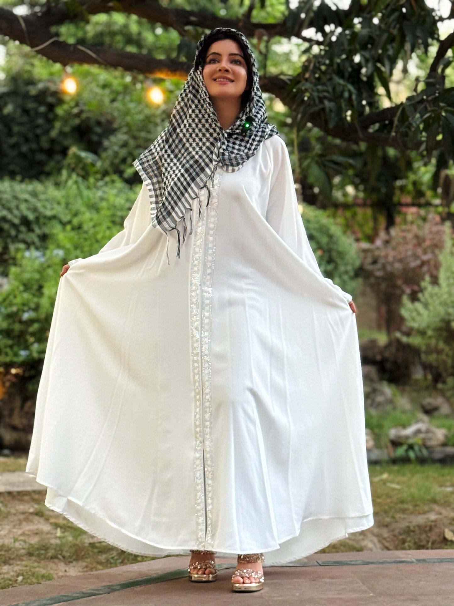 Hooram White Abaya | Elegant Modest Wear for Women | Premium Nida Fabric | Haya by Rabi