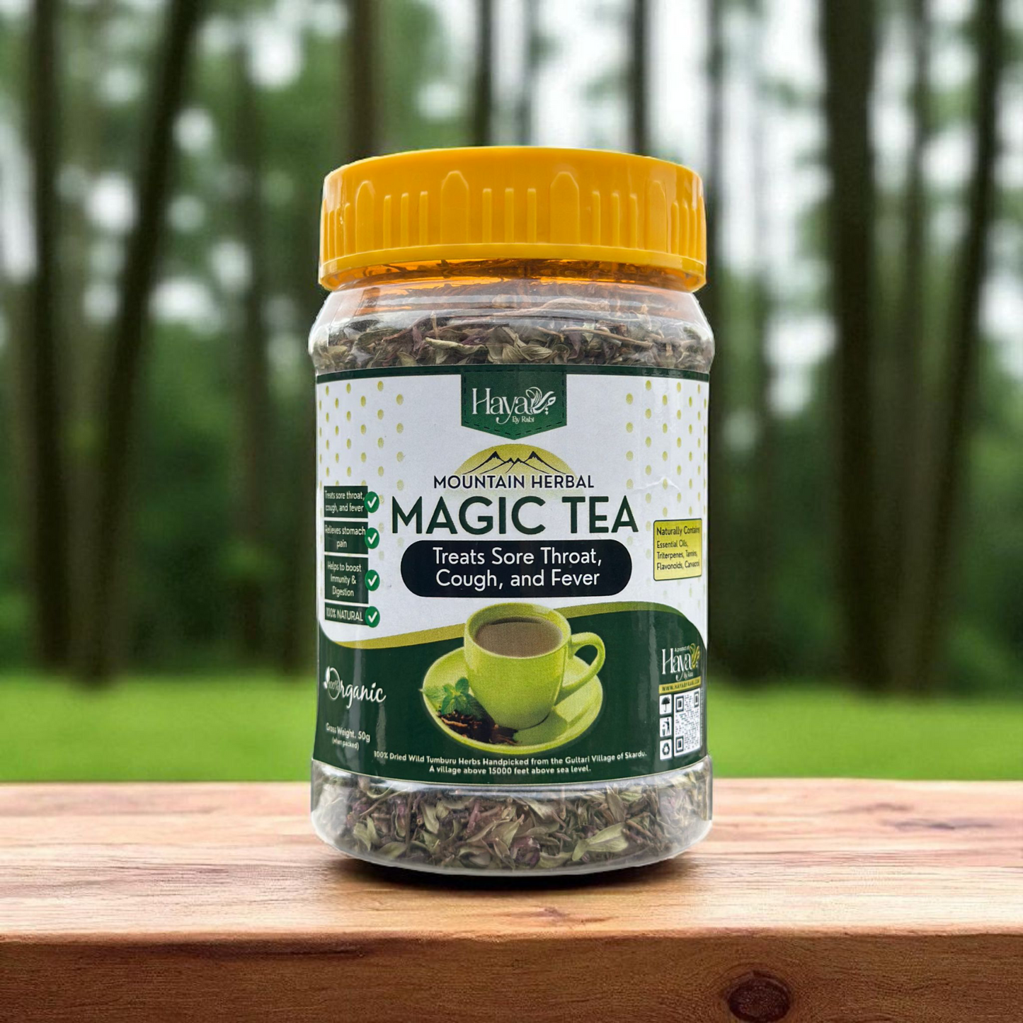 Mountain Herbal Magic Tea | Organic Wild Tumburu Herb from Skardu (50g)