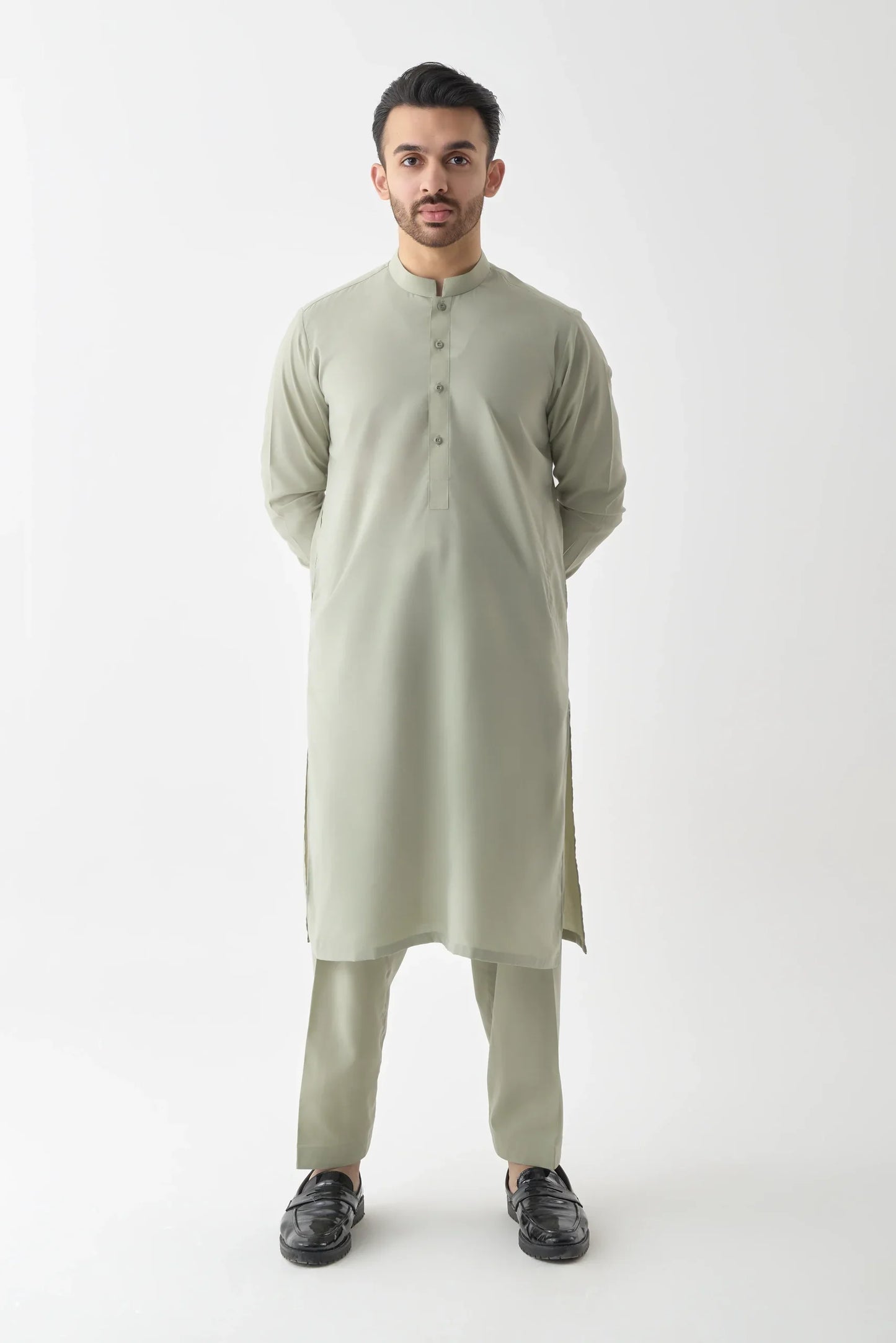 Sage Green Shalwar Kameez Set