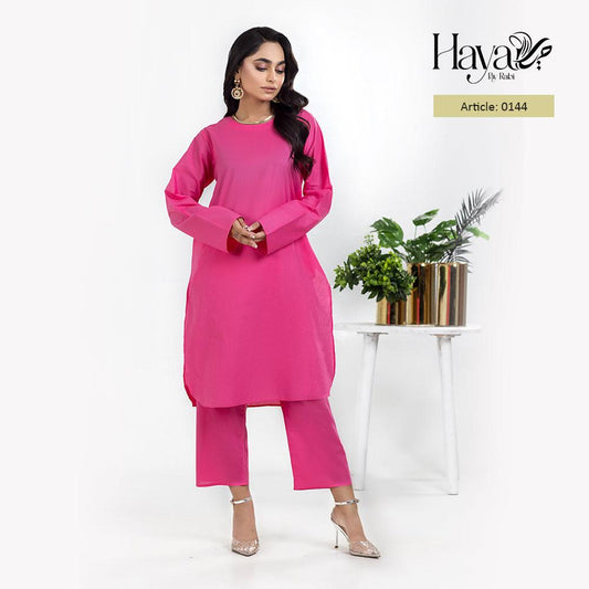 Plain French Pink 2Pcs