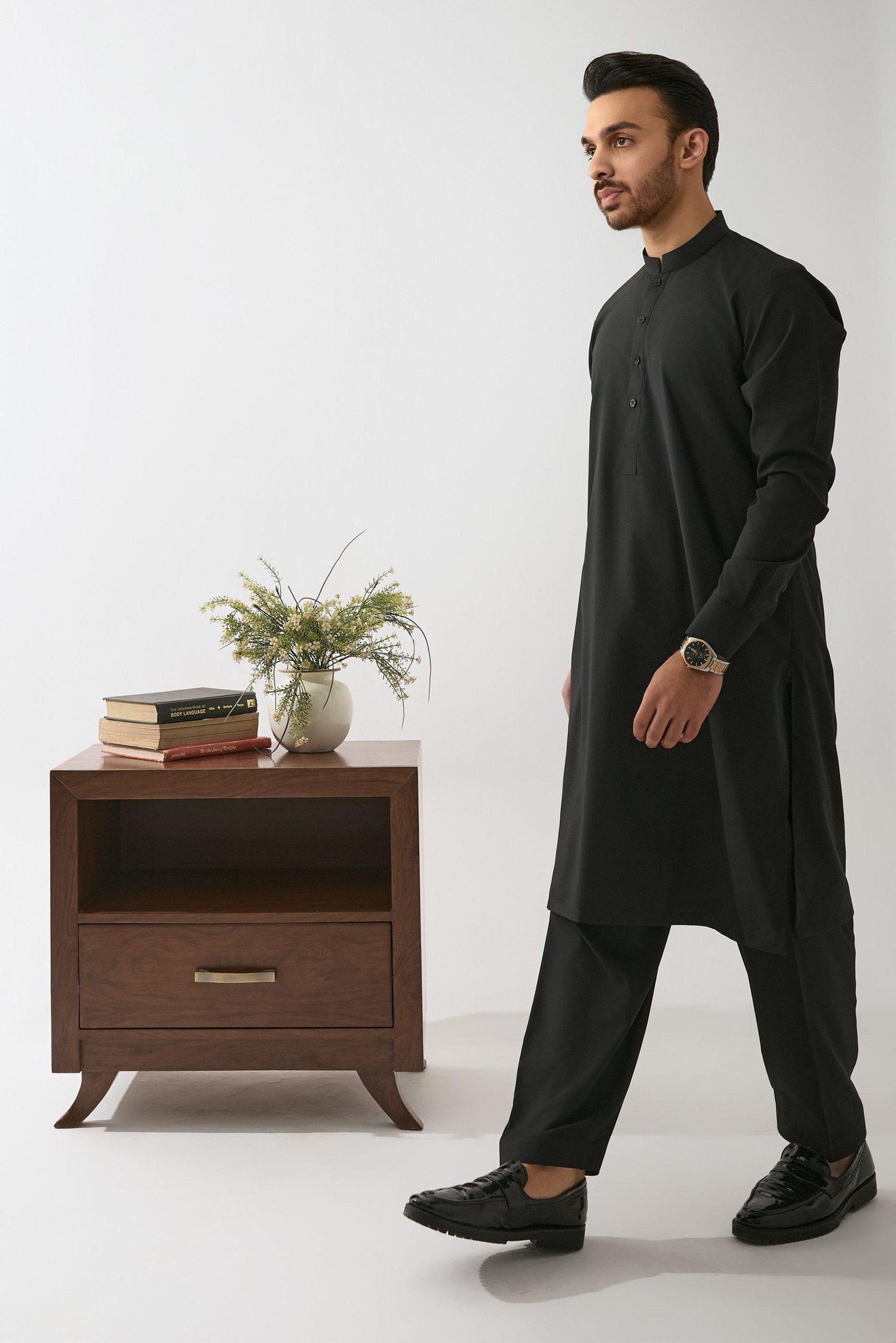 Classic Black Shalwar Kameez