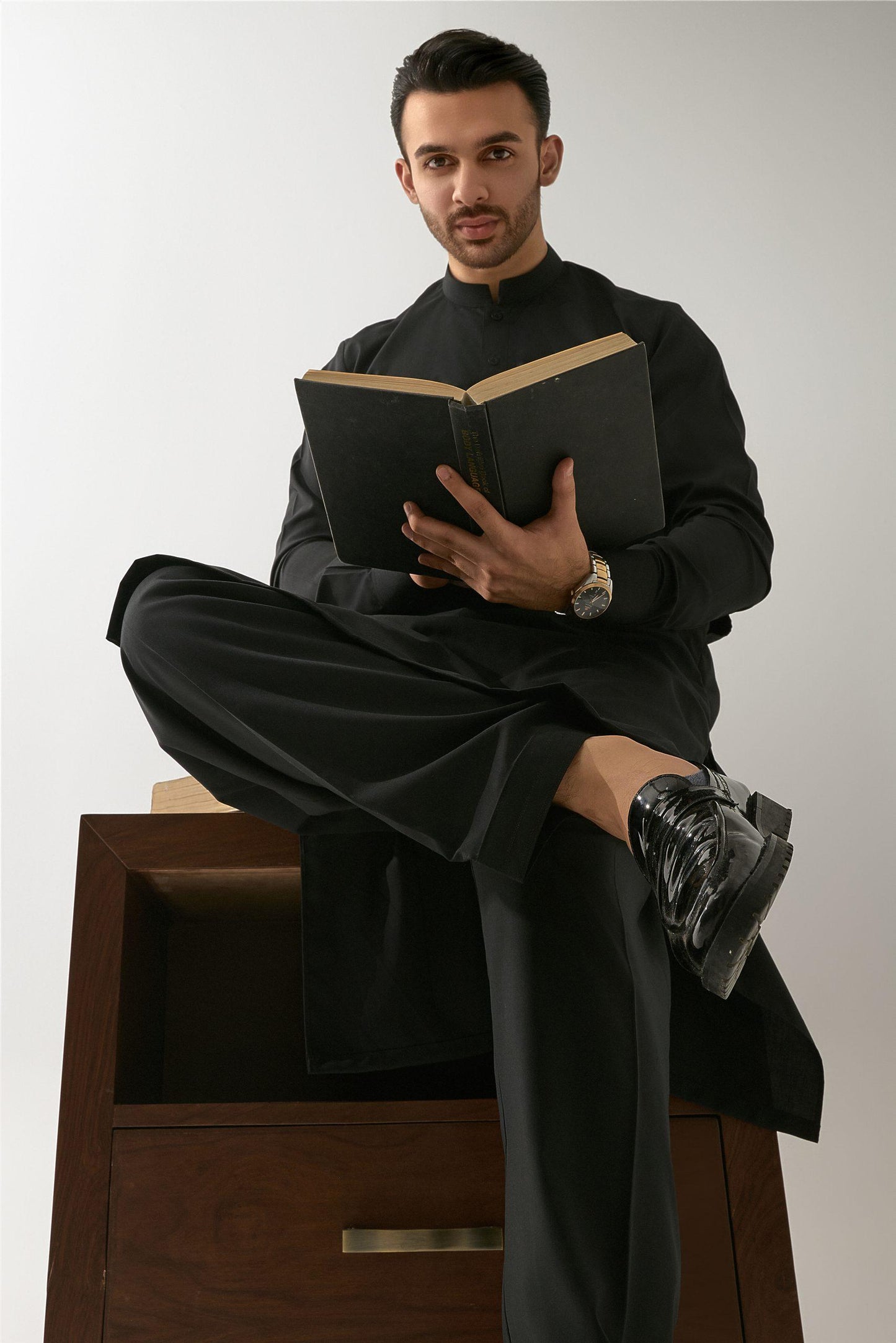 Classic Black Shalwar Kameez