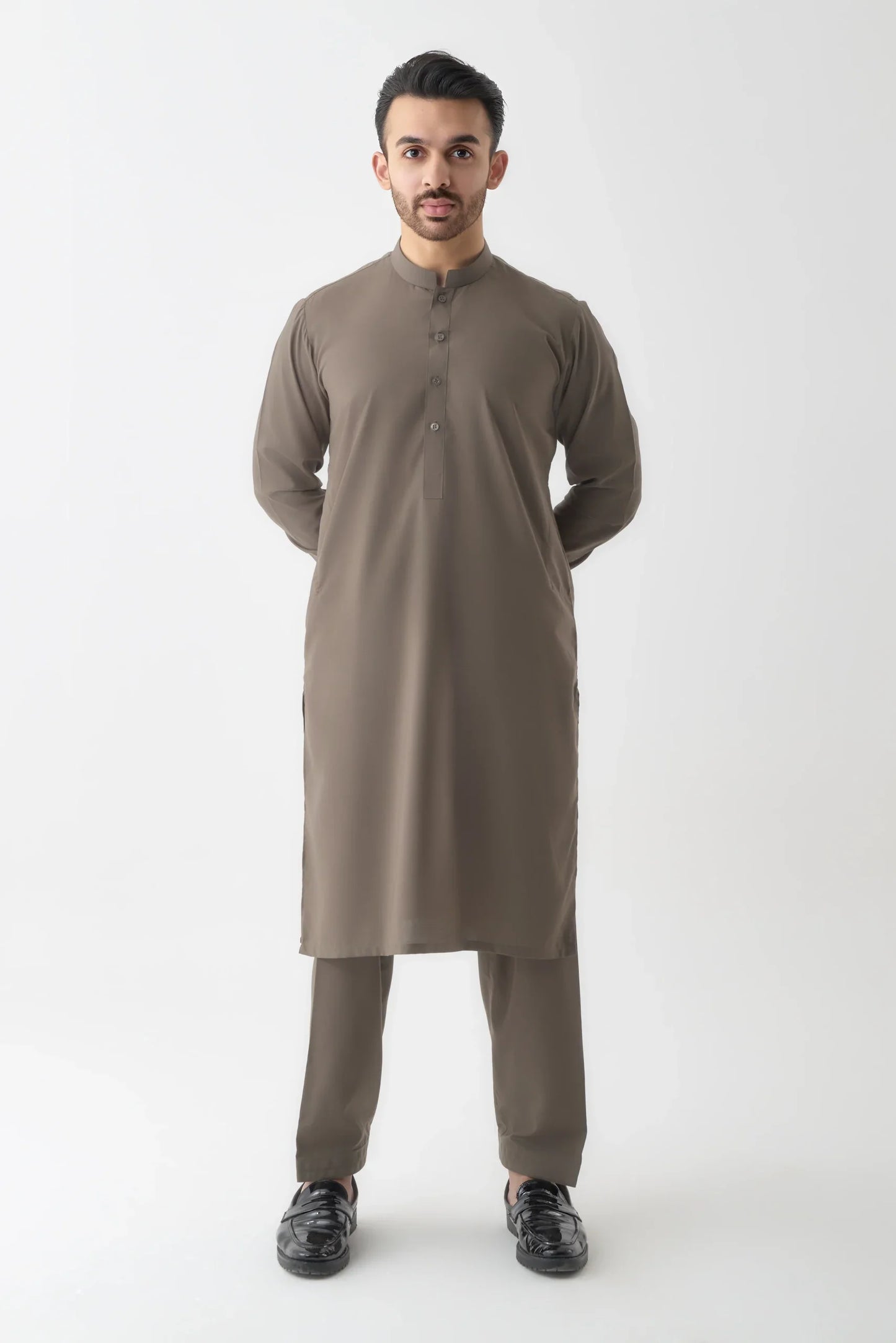 Light Brown Shalwar Kameez Set